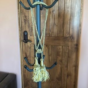 10 almost new Luxury tie back drapery.